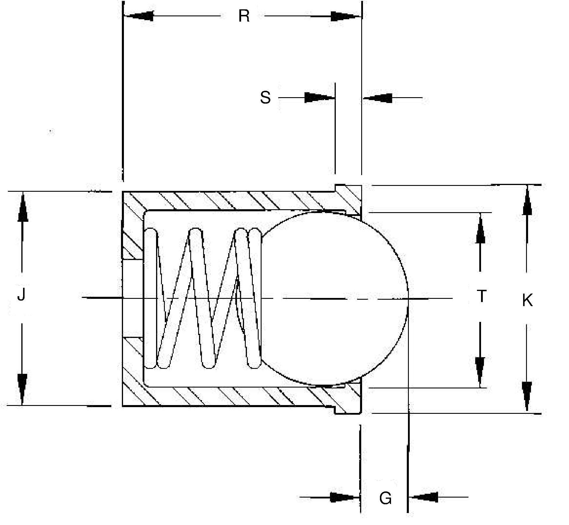 Ball Plungers No Flange Press Fit , Ball & Spring Plungers